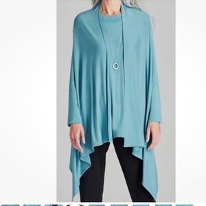 J.Jill Women’s Wearever Collection Long Sleeve Waterfall Cardigan/Tank Set-L/XL